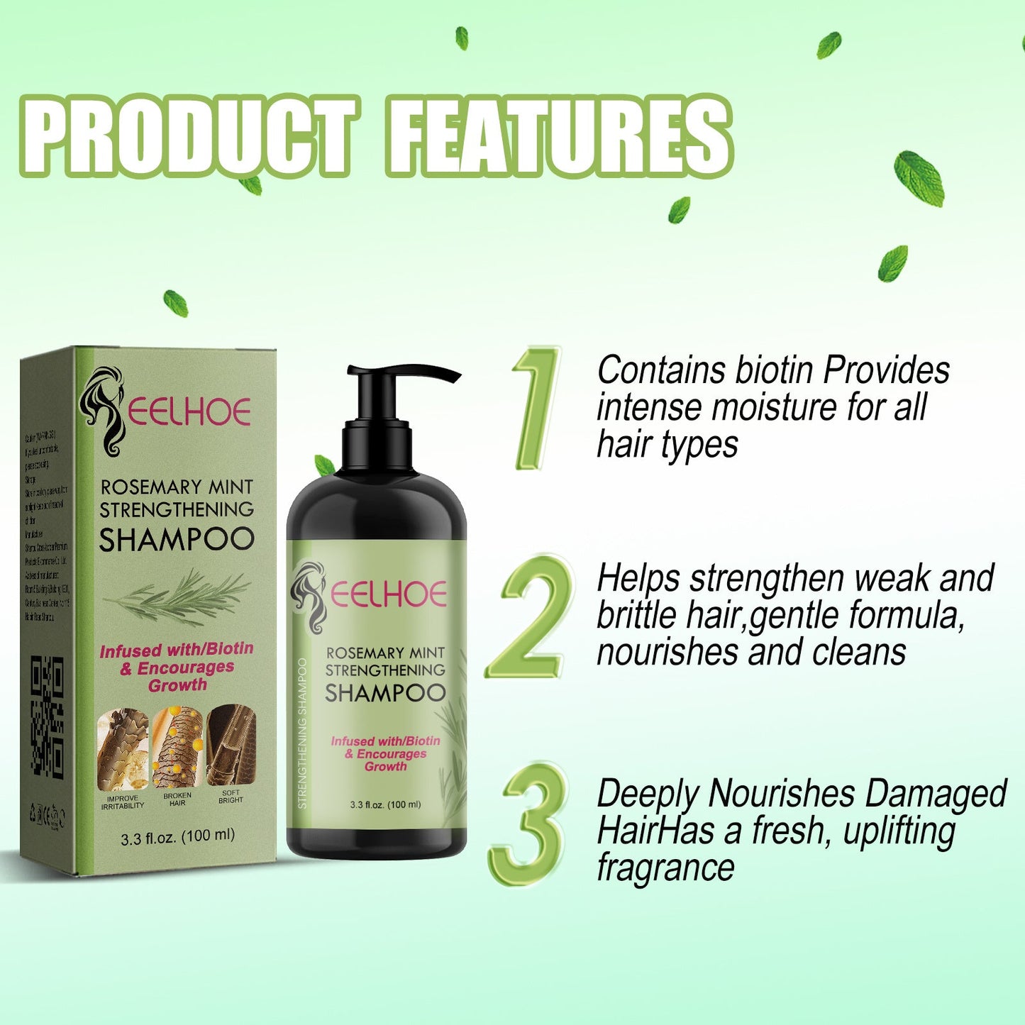 EELHOE Hair Enrichment Moisturizes Hair Repair Hair Root Thickening Hairline Strengthening Hair Treatment