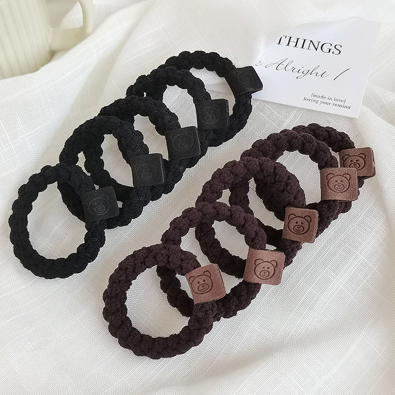 Cute Bear Rubber Band Hair Tie for Women