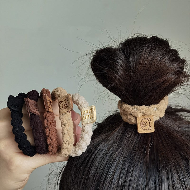 Cute Bear Rubber Band Hair Tie for Women