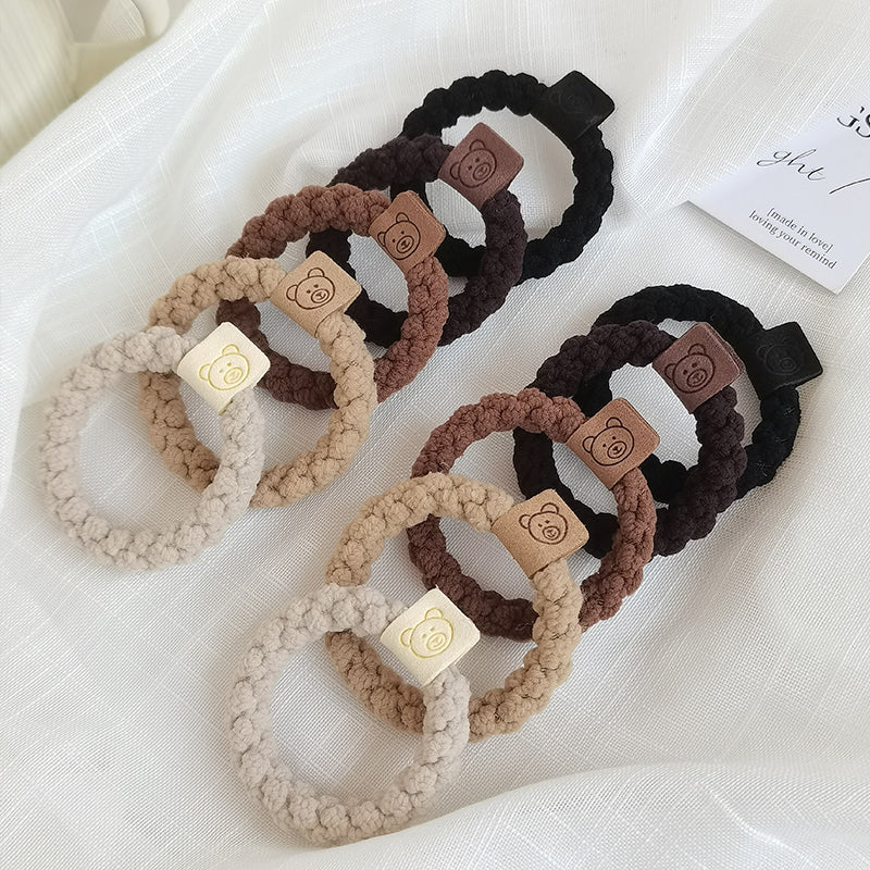 Cute Bear Rubber Band Hair Tie for Women
