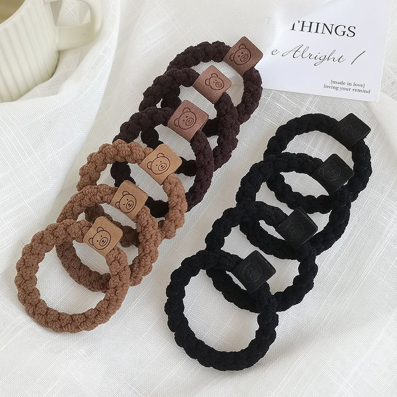 Cute Bear Rubber Band Hair Tie for Women