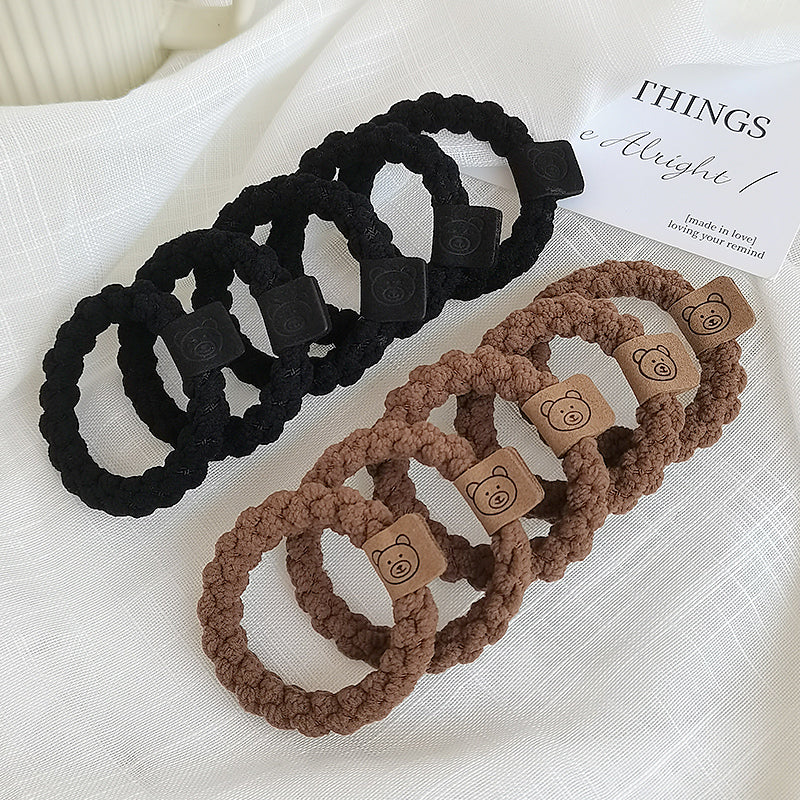 Cute Bear Rubber Band Hair Tie for Women