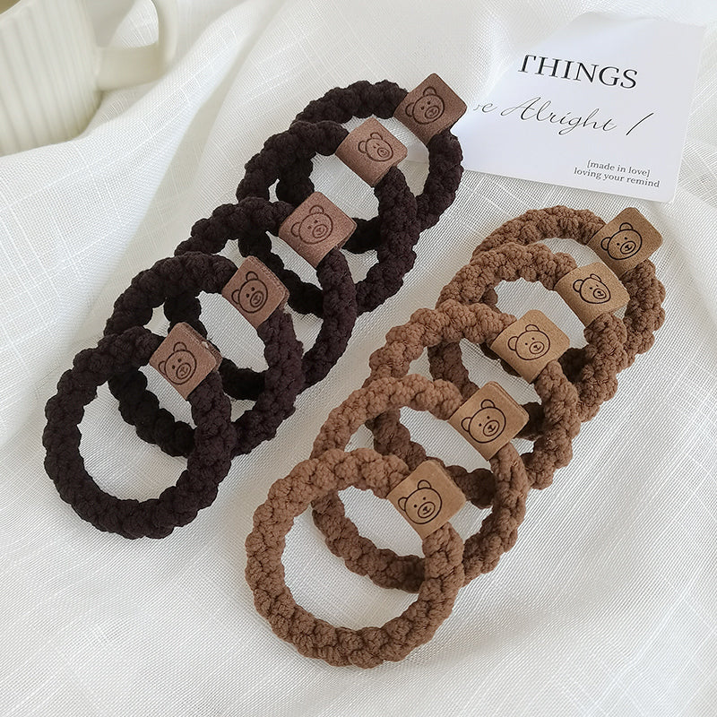 Cute Bear Rubber Band Hair Tie for Women